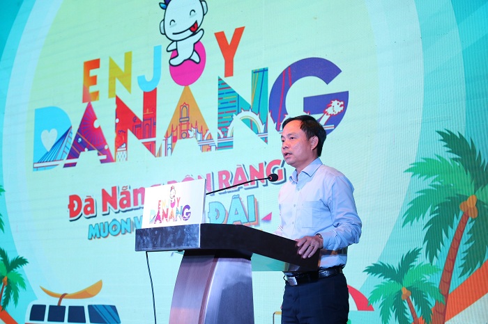 Ông Nguyễn Xuân Bình, Phó Giám đốc Sở Du lịch Đà Nẵng phát biểu tại Chương trình